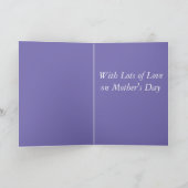 Prachtige Wisteria Moederdag Feestdagen Kaart (Binnen)