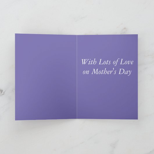 Prachtige Wisteria Moederdag Feestdagen Kaart (Binnen)