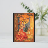 Prachtige Witch  Halloween Greeting Briefkaart (Staand voorkant)