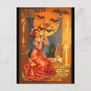 Prachtige Witch  Halloween Greeting Briefkaart