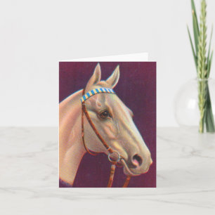 prachtige witpaardenfoto notitiekaartje
