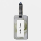 Prachtige witte anjer, aangepast Bagagelabel (Achterkant verticaal)