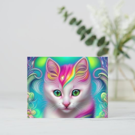 Prachtige witte Baby Briefkaart (Staand voorkant)