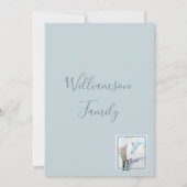 Prachtige witte Calla Lilies in Waterverf Bedankkaart (Achterkant)