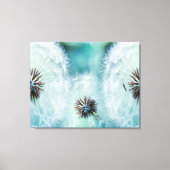 Prachtige witte gezwollen bloem canvas afdruk (Voorkant)