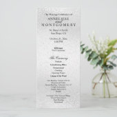 Prachtige witte glitter - Programma Programmakaart (Staand voorkant)