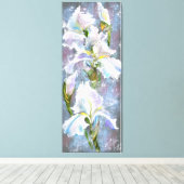 Prachtige witte Ierland-bloemen - Oorspronkelijk s Canvas Afdruk (Insitu (Houten vloer))