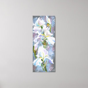 Prachtige witte Ierland-bloemen - Oorspronkelijk s Canvas Afdruk