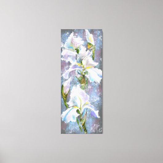 Prachtige witte Ierland-bloemen - Oorspronkelijk s Canvas Afdruk (Voorkant)