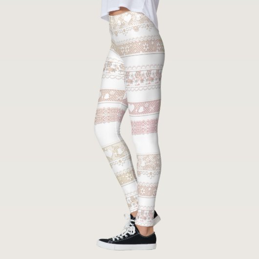 Prachtige, witte, kant leggings, kant, kant, braid leggings (Links)