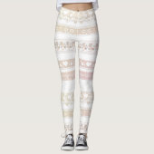 Prachtige, witte, kant leggings, kant, kant, braid leggings (Voorkant)