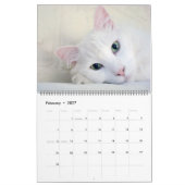 Prachtige witte kat 2022-agenda kalender (Feb 2027)