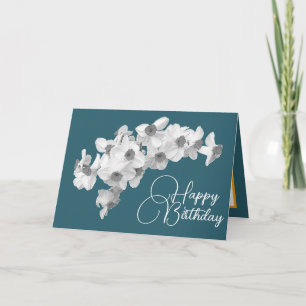 Prachtige witte narcissen Mooie bos bloemen Verjaa Kaart