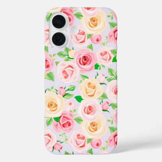 Prachtige witte roze rozen Hoesje-Mate iPhone case (Achterkant)