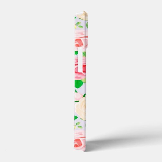 Prachtige witte roze rozen Hoesje-Mate iPhone case (Achterkant / Rechts)