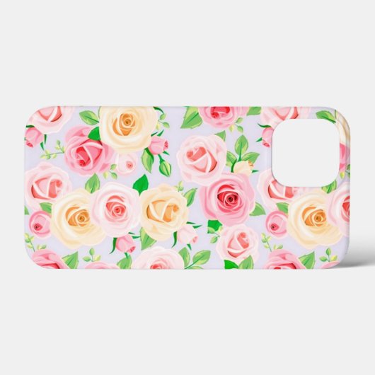 Prachtige witte roze rozen Hoesje-Mate iPhone case (Achterkant (horizontaal))
