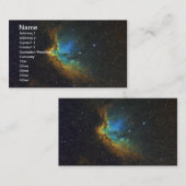 Prachtige wizard Nebula NGC 7380 NASA Visitekaartje (Voorkant / Achterkant)