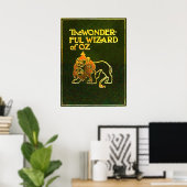 Prachtige Wizard of Oz Laffe Leeuw Poster (Thuiskantoor)