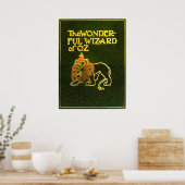 Prachtige Wizard of Oz Laffe Leeuw Poster (Keuken)