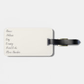 Prachtige woestijnzonsopgang met berg uitzicht bagagelabel (Achterkant horizontaal)