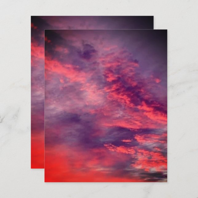 Prachtige wolkenformatie | Recoleta | Scrapbooken (Voorkant / Achterkant)