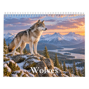 Prachtige Wolven Schitterende Wilde Dieren Kalende Kalender