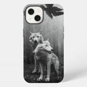 Prachtige wolven Zwart en Wit Laat ons alleen iPhone 13 Hoesje