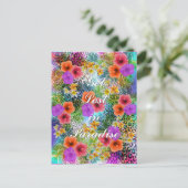 Prachtige "Word verloren in het Paradijs", aangepa Briefkaart (Staand voorkant)