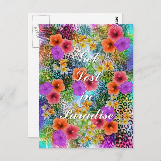 Prachtige "Word verloren in het Paradijs", aangepa Briefkaart (Voorkant / Achterkant)