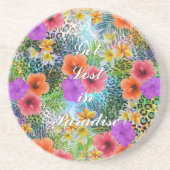 Prachtige "Word verloren in het Paradijs", aangepa Zandsteen Onderzetter (Voorkant)