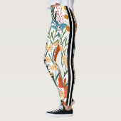 Prachtige workout tekst l Leuk bloemig Wit Sinaasa Leggings (Links)