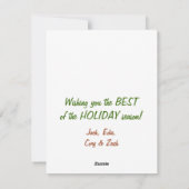 Prachtige Wyoming vrolijke kerst Feestdagenkaart (Achterkant)