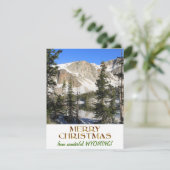 Prachtige Wyoming vrolijke kerst Feestdagenkaart (Staand voorkant)