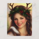 Prachtige Yule Goddess Briefkaart (Voorkant)
