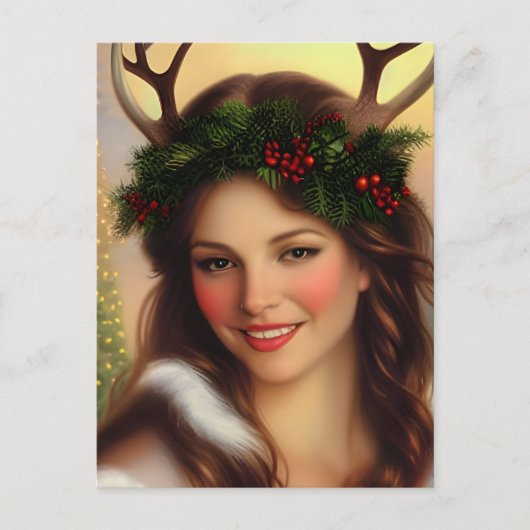Prachtige Yule Goddess Briefkaart (Voorkant)