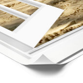 Prachtige zandstrand en Zee Uitzicht Perfect Poster (Hoek)