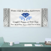 Prachtige zappierzuster 65th Wedding Jubileum Bann Spandoek (Beurs)