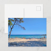 Prachtige zee Griekenland briefkaart (Voorkant / Achterkant)