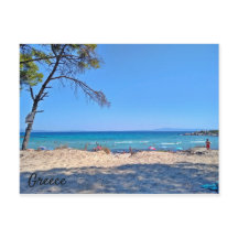 Prachtige zee Griekenland briefkaart