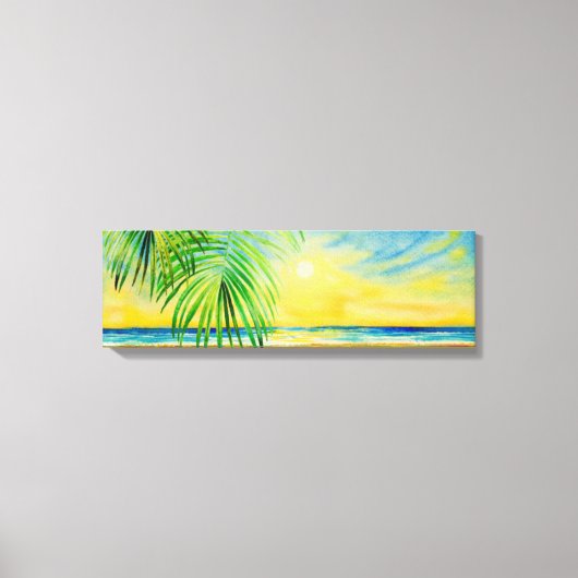 Prachtige zee landschapskunst canvas afdruk (Voorkant)