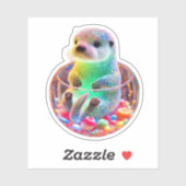 Prachtige Zee Otter Sticker (Vel)