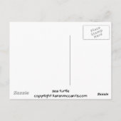 Prachtige Zee Turtle Glas in lood Style Art Briefkaart (Achterkant)