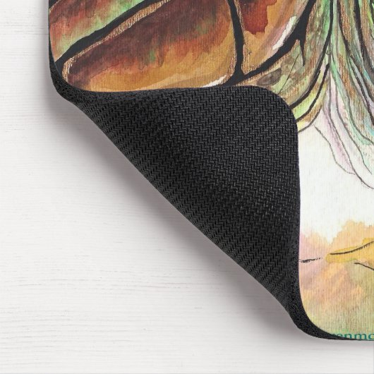 Prachtige Zee Turtle Glas in lood Style Art Muismat (Hoek)