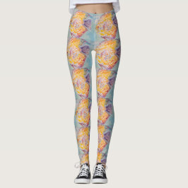 Prachtige Zee Waterverf Schilderende Leggings