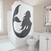 Prachtige zeemeermin badkamer douchegordijn (In situ)