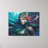 Prachtige Zeemeermin Canvas Art Print (Voorkant)