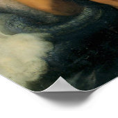 Prachtige  Zeemeermin en menselijk in-liefdesPoste Poster (Hoek)