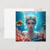 Prachtige Zeemeermin Onder Water (Voorkant / Achterkant)