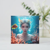 Prachtige Zeemeermin Onder Water (Staand voorkant)