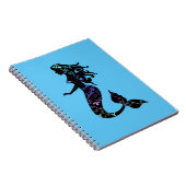 Prachtige  Zeemeermin Silhouette Notitieboek (Rechterzijde)